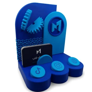 ستاند NFC مخصص بشرائح تيك توك وإنستغرام وموقع مع بطاقة أعمال